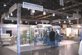 Messestand mit Spacewall Wänden